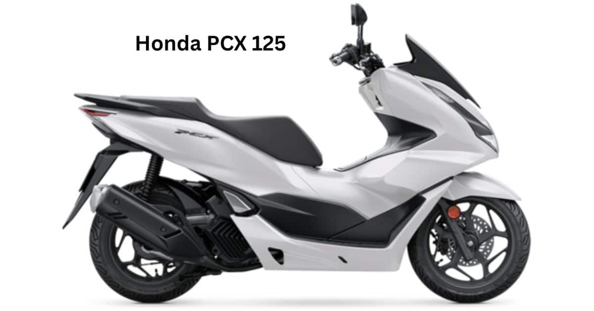 Honda PCX 125 premium scooter showcased with modern design and LED lighting