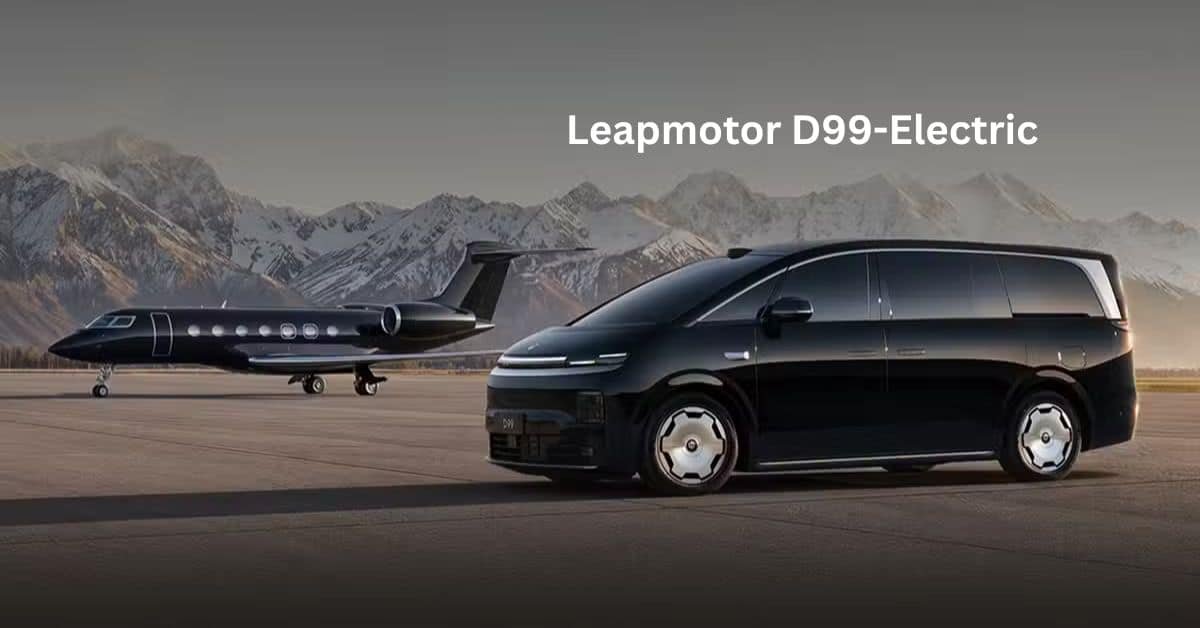 Leapmotor D99 electric minivan showcased during its official unveiling for global markets