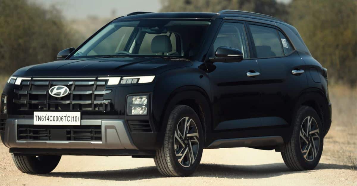 Hyundai Creta SUV celebrating 2 lakh annual sales milestone in India on December 31, 2025