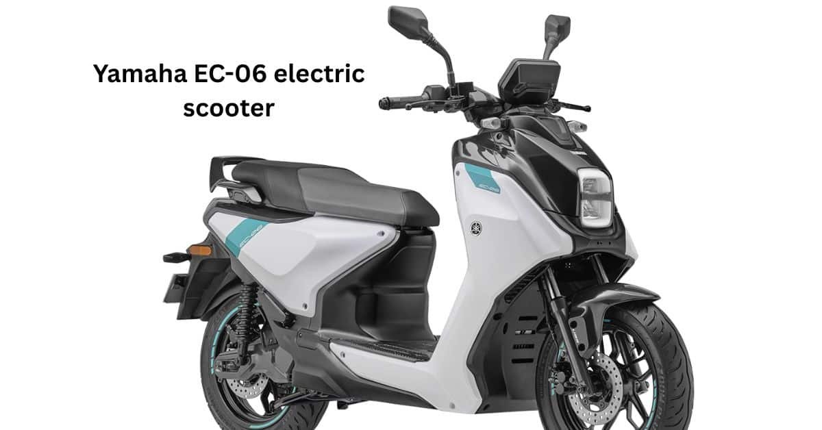 Yamaha EC-06 electric scooter concept displayed with compact design and urban styling