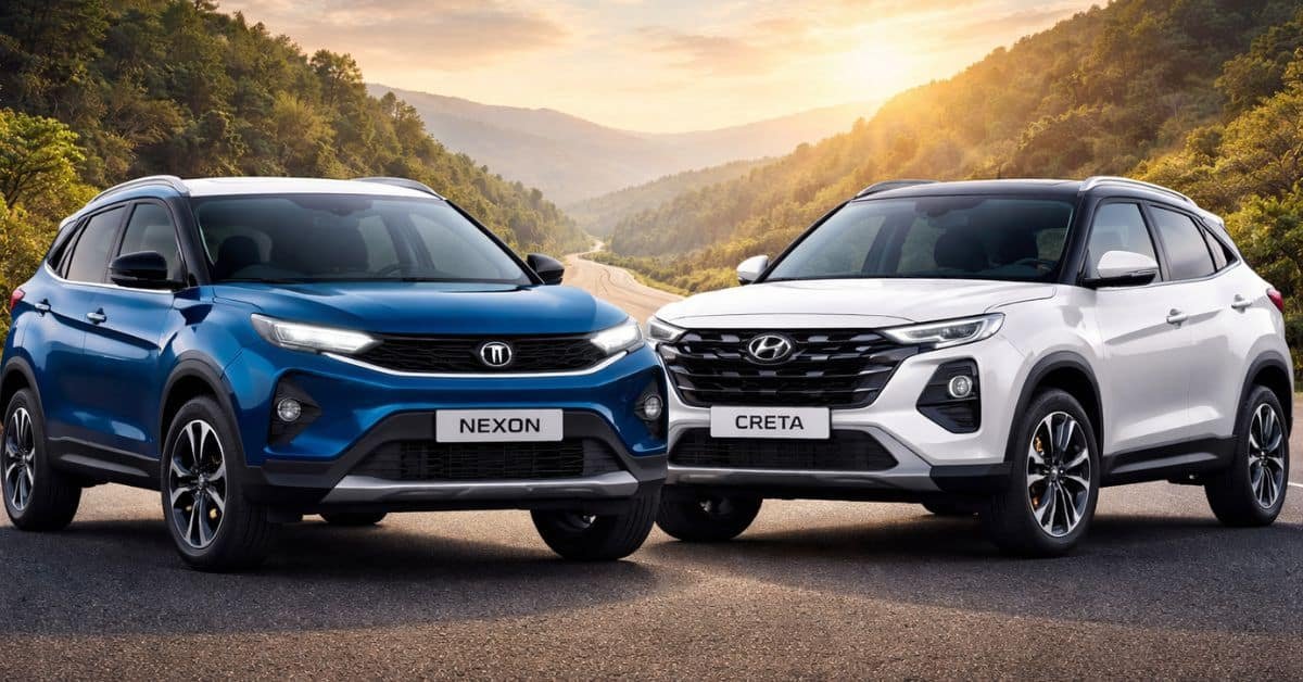 Tata Nexon vs Hyundai Creta 2026 SUV comparison in India