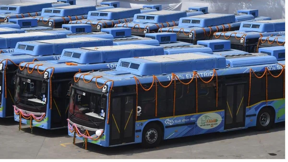 Electric buses forming a major part of DTC’s daily operations