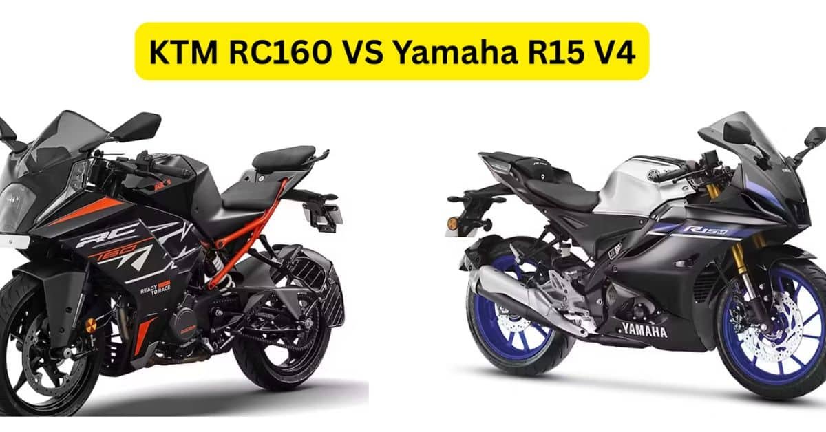 KTM RC 160 vs Yamaha R15 feature comparison January 2026