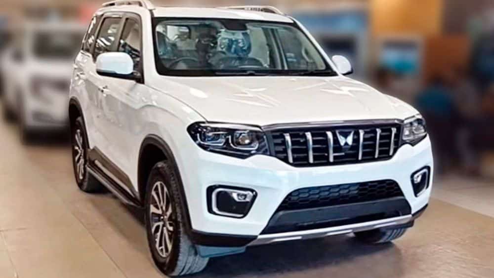 Mahindra Scorpio N diesel SUV inside a service centre highlighting ownership maintenance