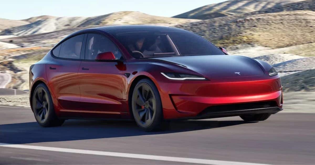 Tesla Model 3 electric sedan exterior view India expectations 2026