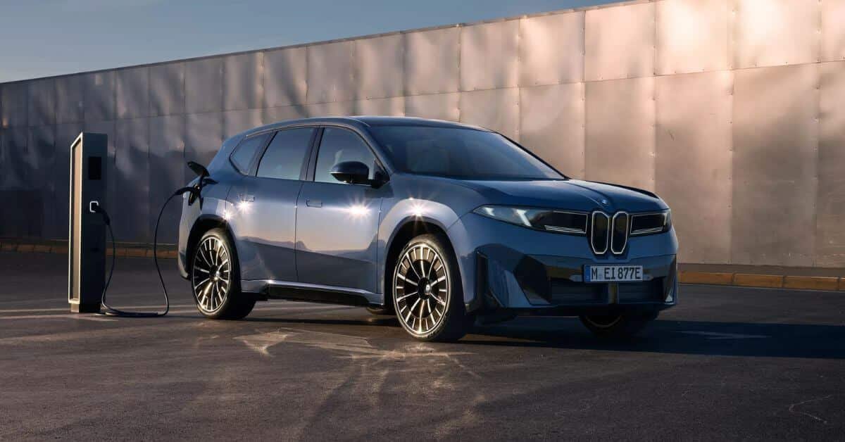 BMW iX3 electric SUV showcasing exterior design, premium interior, and charging-ready all-electric setup