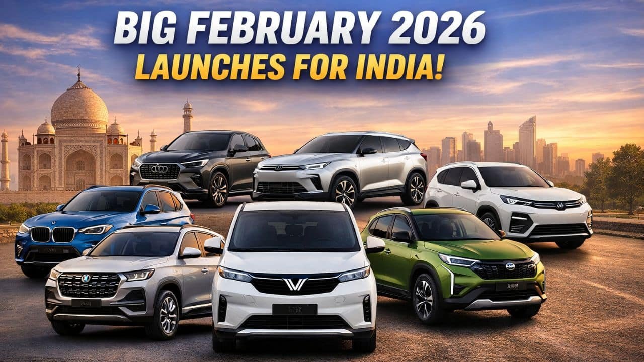 Lineup of upcoming SUVs and electric vehicles launching in India in February 2026