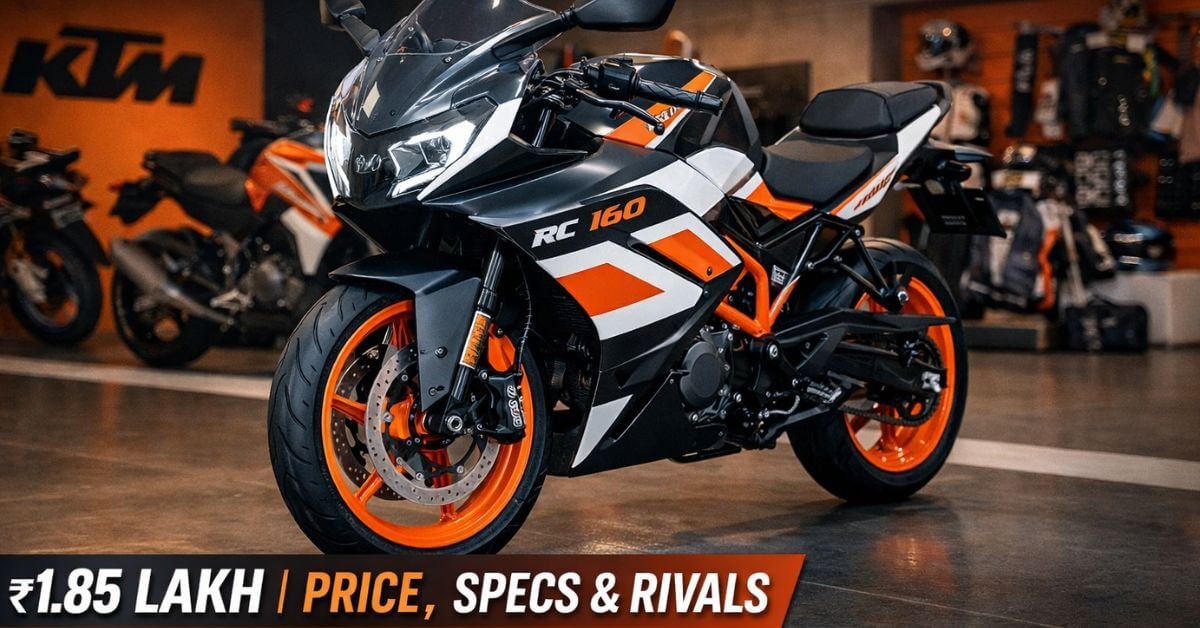 KTM RC 160 fully-faired sportbike launched in India with aggressive styling and LED headlights