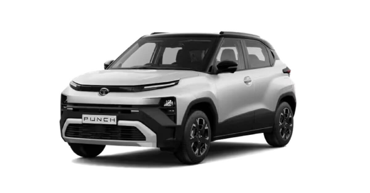 New Tata Punch interior showing 10.25-inch touchscreen, digital instrument cluster and updated dashboard design