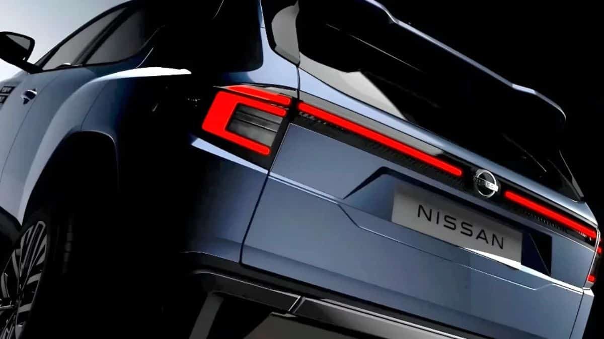 Nissan Tekton mid-size SUV teased ahead of India launch showing bold front and rugged design