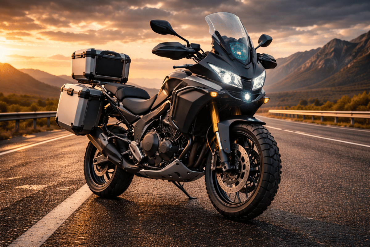 Premium motorcycle with radar-based rider assistance system