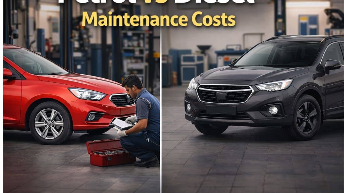 5 year maintenance cost comparison of petrol and diesel cars in India
