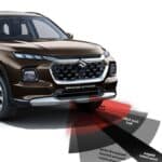 Mid-size SUV in India showing ADAS safety features.