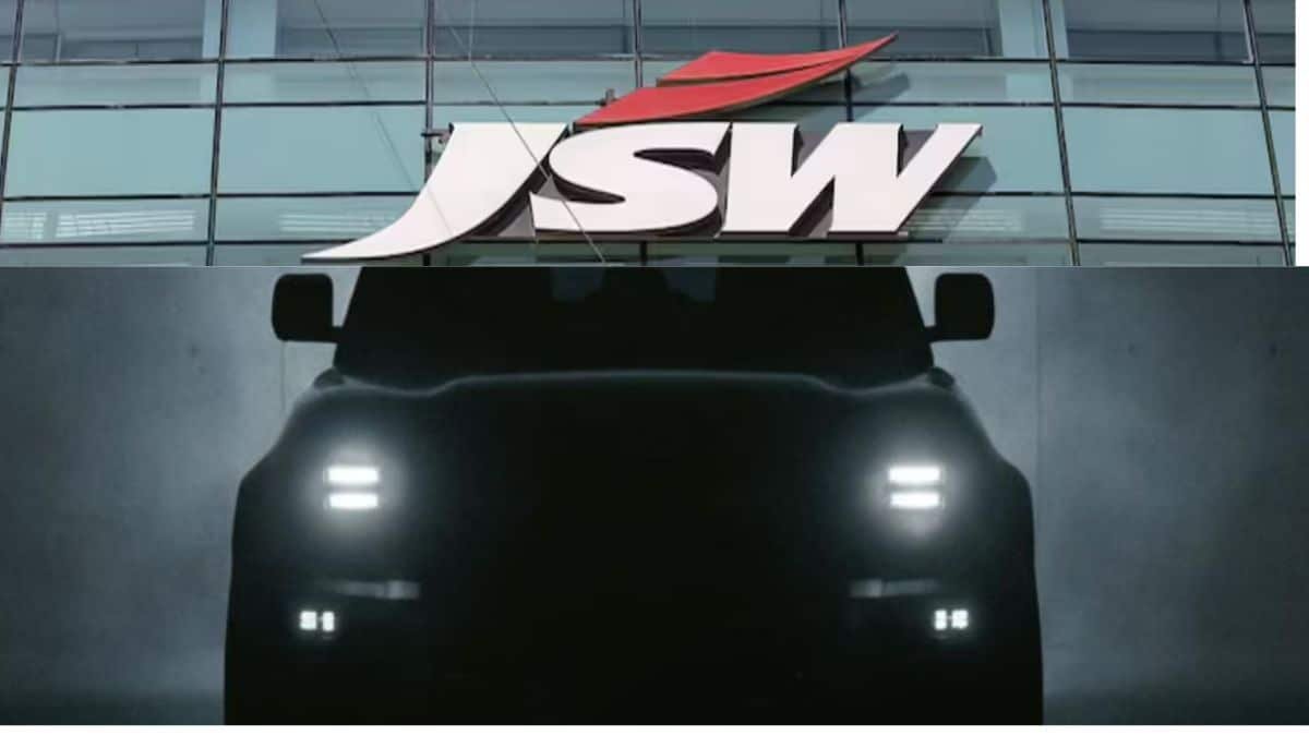 JSW Motors SUV silhouette teaser image during dealer hunt announcement in India