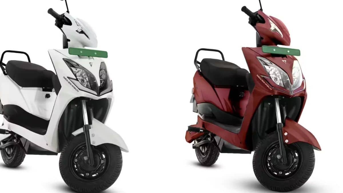 omega Seiki Vextra fast-speed electric scooter shown in India