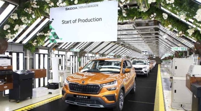 Skoda Kushaq production underway at Chakan Pune manufacturing plant in India