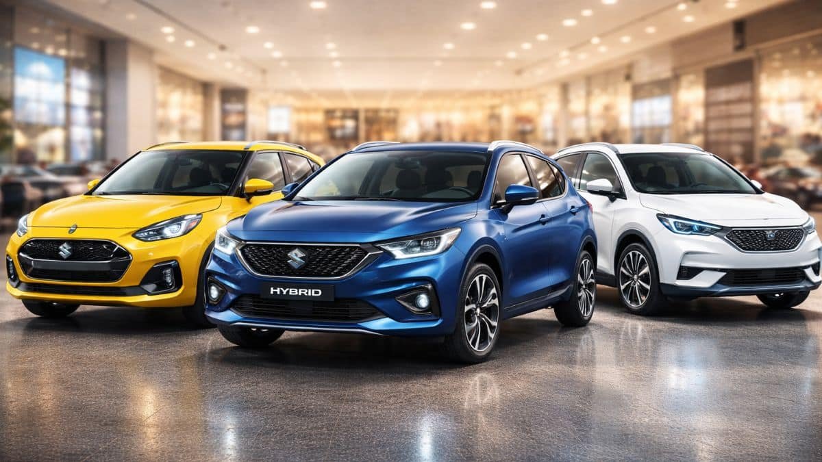 Maruti Suzuki upcoming compact cars showcasing petrol, hybrid, and electric models for the Indian market.