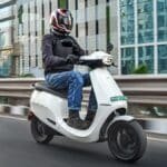 Ola S1 Pro electric scooter parked on city road showing modern design, touchscreen display and daily commuting usability in India