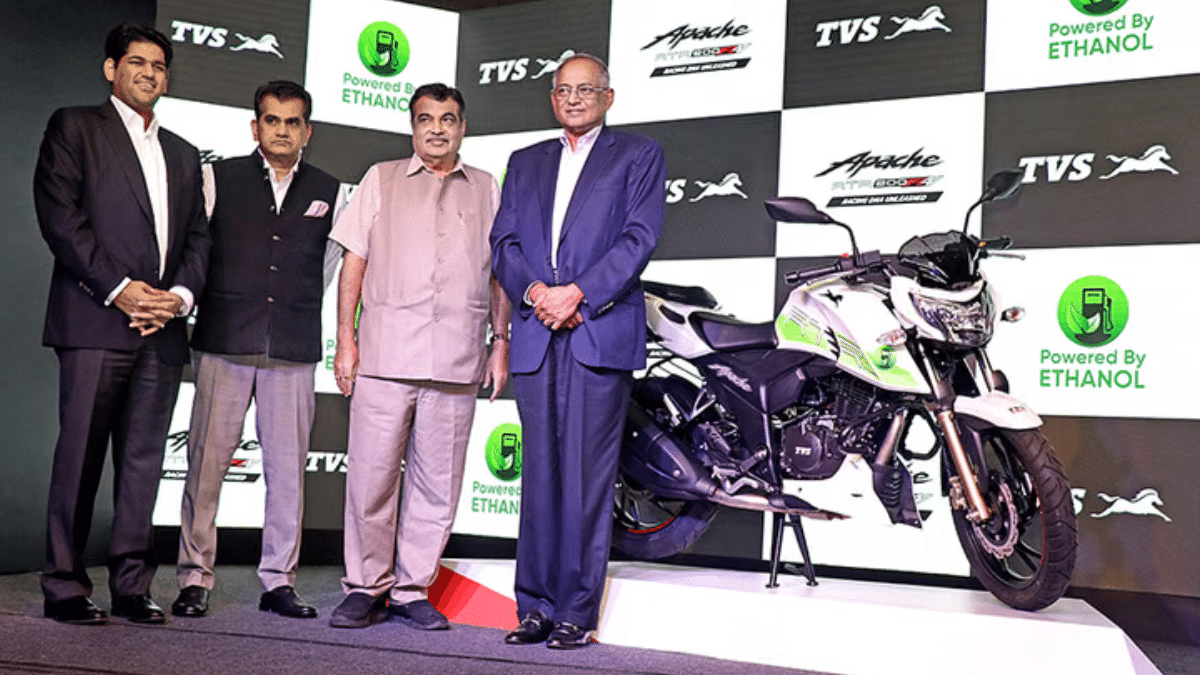 TVS ethanol powered models India rollout