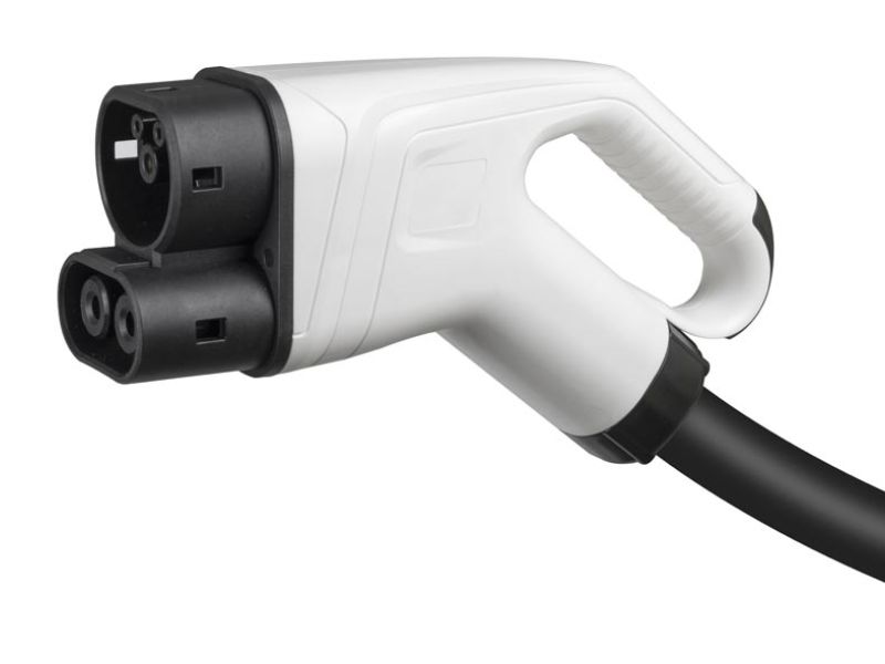 CCS2 and Type 2 charging connectors used for electric cars in India