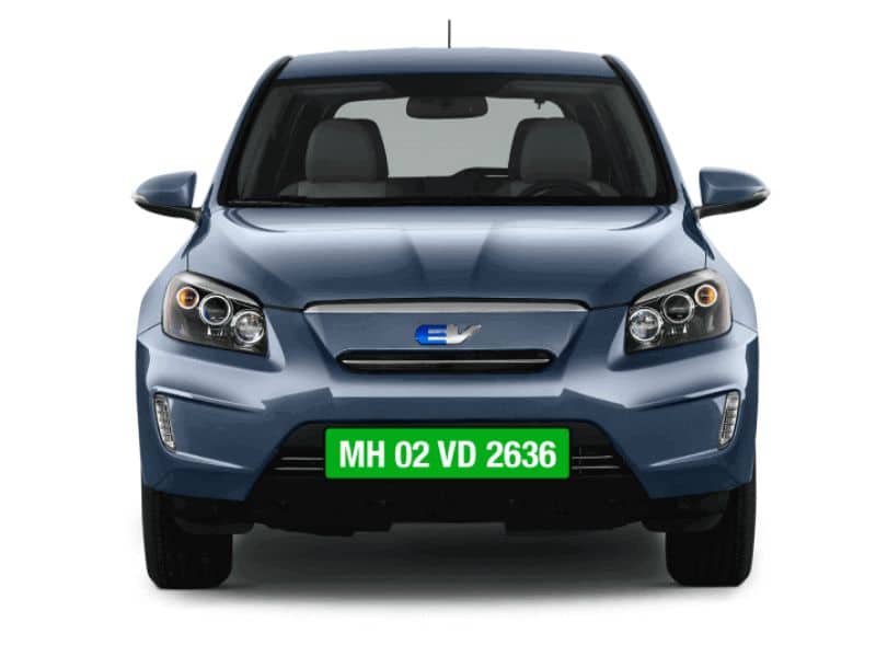 RTO registration document being processed for an electric vehicle in India
