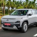 Tata Sierra EV parked showing full profile, representing family SUV buying decision