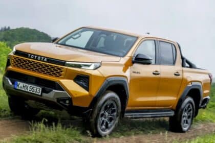 Ninth-generation Toyota Hilux pickup truck, confirmed for India launch on July 28, 2026, shown from the front.