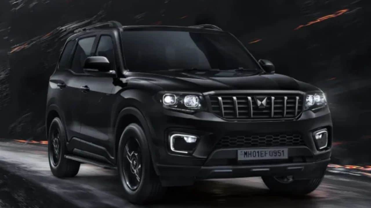 Mahindra SUV lineup including Scorpio-N and XUV700 at an Indian dealership, representing Mahindra's July 2026 sales performance.