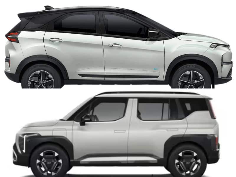 Tata Nexon EV and Kia Syros EV parked side by side